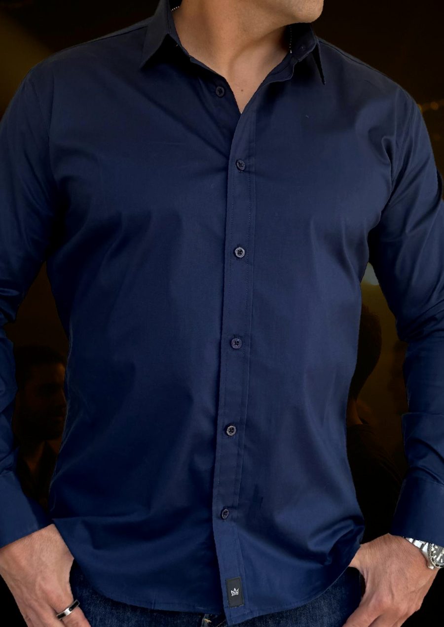 Camisa Indigo Noir — Humanity Nuit